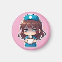 Ursprüngliche Chibi-Krankenschwester - Kaffee mit 