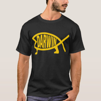Ursprüngliche Darwin-Fische (Senf) T-Shirt