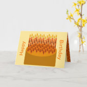 Ursprüngliche Digital-Kunst-Geburtstags-Karte Karte (Gelbe Blume)