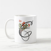 Ursprüngliche E, Vintage Euphorbia-Kaffee-Tasse Kaffeetasse (Links)