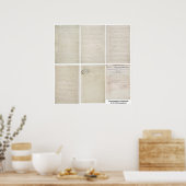 URSPRÜNGLICHE Emanzipationsankündigung 13. Änderun Poster (Küche)