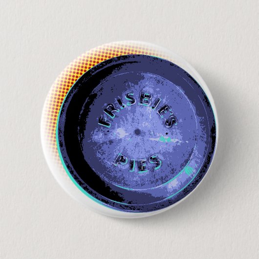 Ursprüngliche Frisbee-Torten-Zinn-Pop-Art Button (Vorderseite)