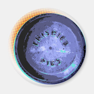 Ursprüngliche Frisbee-Torten-Zinn-Pop-Art Magnet