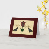 Ursprüngliche Geburtskarte Karte (Gelbe Blume)