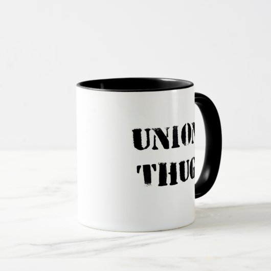 Ursprüngliche Gewerkschafts-Verbrecher-Tasse Tasse (VorderseiteRechts)