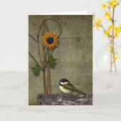 Ursprüngliche Gruß-Karte Karte (Gelbe Blume)