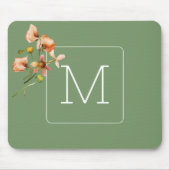 Ursprüngliche Hübsche Blüte mit Salbei grün Elegan Mousepad (Vorne)