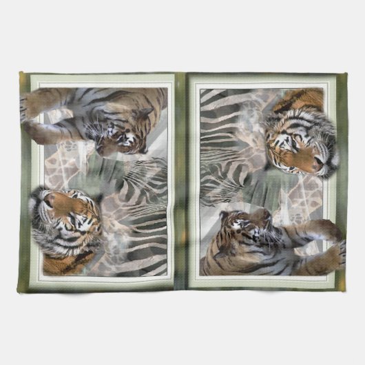 Ursprüngliche Jungle Print Geschirrtuch (Horizontal)