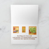 Ursprüngliche karibische Digital-Kunst auf Karte (Innenseite)