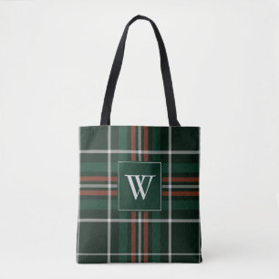 Ursprüngliche Karierte Monogramm des Weihnachtswa Tasche