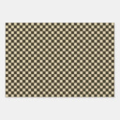 Ursprüngliche Karos in rustikalen Ländern Geschenkpapier Set (Vorderseite)