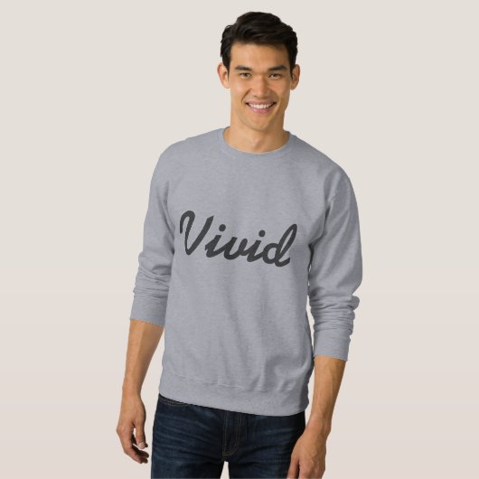 Ursprüngliche klare Crewneck Strickjacke Sweatshirt (Vorne ganz)