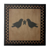 Ursprüngliche Krähen-Fliese Fliese (Vorderseite)