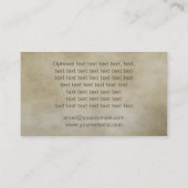 Ursprüngliche Krähen-und Visitenkarte (Rückseite)