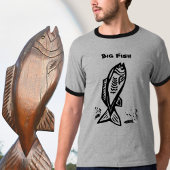 Ursprüngliche Kunst für Big Bass Fish Sweatshirt