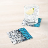 Ursprüngliche Kunst: "Stereotypen vergleichend " Rechteckiger Pappuntersetzer (Vor Ort)