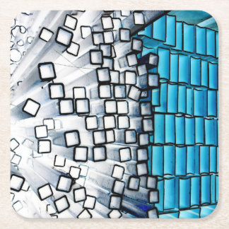 Ursprüngliche Kunst: "Stereotypen vergleichend " Rechteckiger Pappuntersetzer