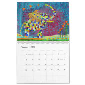 Ursprüngliche Kunst - Tier-und Landschaftskalender Kalender (Feb 2026)