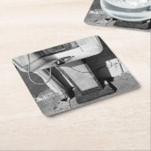 Ursprüngliche Kunst: "Vernachlässigung Rechteckiger Pappuntersetzer (angewinkelt)