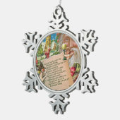 Ursprüngliche Kunst, viktorianische Schneeflocken Zinn-Ornament (Rechts)