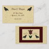 Ursprüngliche Kunsthandwerkskarte Visitenkarte (Vorne/Hinten)