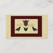 Ursprüngliche Kunsthandwerkskarte Visitenkarte (Rückseite)