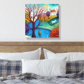 Ursprüngliche Kunstlandschaft Leinwanddruck (Insitu (Schlafzimmer))