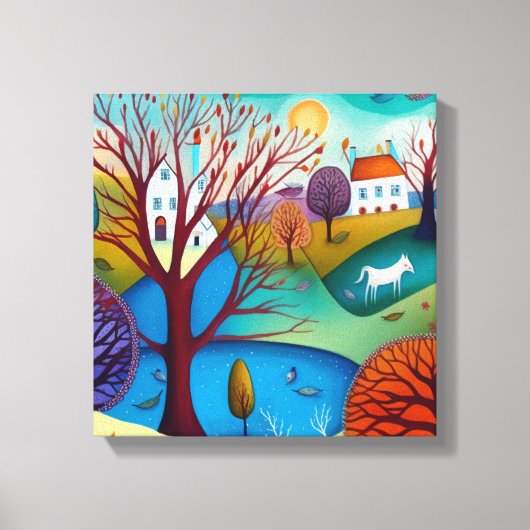 Ursprüngliche Kunstlandschaft Leinwanddruck (Vorderseite)