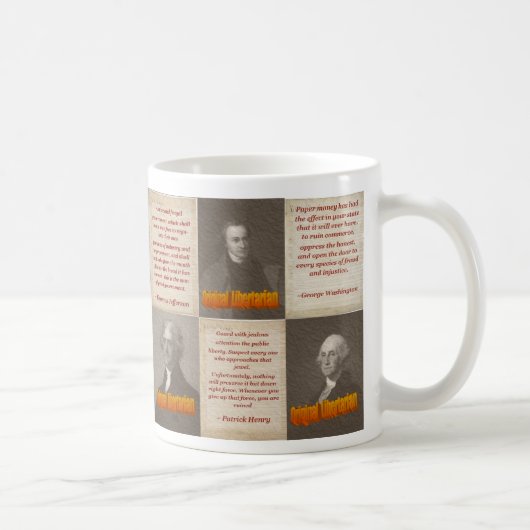 Ursprüngliche Liberalist-Kaffee-Tasse Kaffeetasse (Rechts)