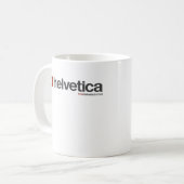 Ursprüngliche LoveHelvetica Logo-Tasse Kaffeetasse (Vorderseite Links)
