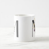 Ursprüngliche M mit weich Blume Kaffee Tasse (Mittel)