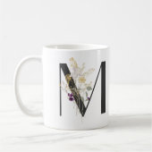 Ursprüngliche M mit weich Blume Kaffee Tasse (Links)