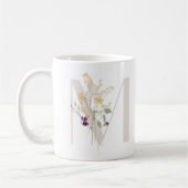 Ursprüngliche M mit weich Blume Kaffee Tasse (Links)