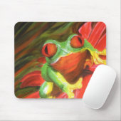Ursprüngliche Malerei "Baum-Frosch" Mousepad (Mit Mouse)