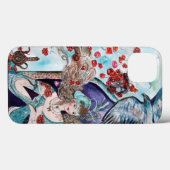 URSPRÜNGLICHE MALEREI / DRUCK, ROTE ROSEN UND HAWK Case-Mate iPhone HÜLLE (Rückseite (Horizontal))