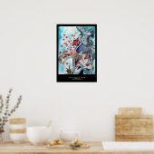 URSPRÜNGLICHE MALEREI / DRUCK, ROTE ROSEN UND HAWK POSTER (Küche)