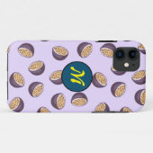 Ursprüngliche mit Monogramm niedliche Passionsfruc Case-Mate iPhone Hülle (Rückseite (Horizontal))