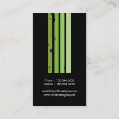 Ursprüngliche Monogramm-Visitenkarten Visitenkarte (Rückseite)