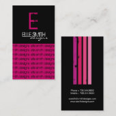 Ursprüngliche Monogramm-Visitenkarten Visitenkarte (Vorne/Hinten)