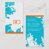 Ursprüngliche Monogramm-Visitenkarten Visitenkarte (Vorne/Hinten)