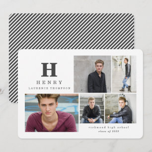 Ursprüngliche Multi-Foto-Absolventen modernen Schw Ankündigung