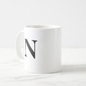 Ursprüngliche N & Personalisiert Name Kaffee Tasse (Vorderseite Links)