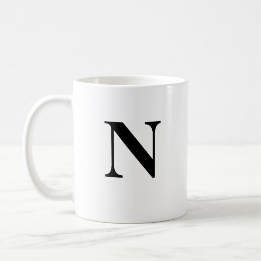 Ursprüngliche N & Personalisiert Name Kaffee Tasse (Links)
