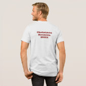 Ursprüngliche Name Matching Weihnachtsfamilie Tri-Blend Shirt (Rückseite voll)