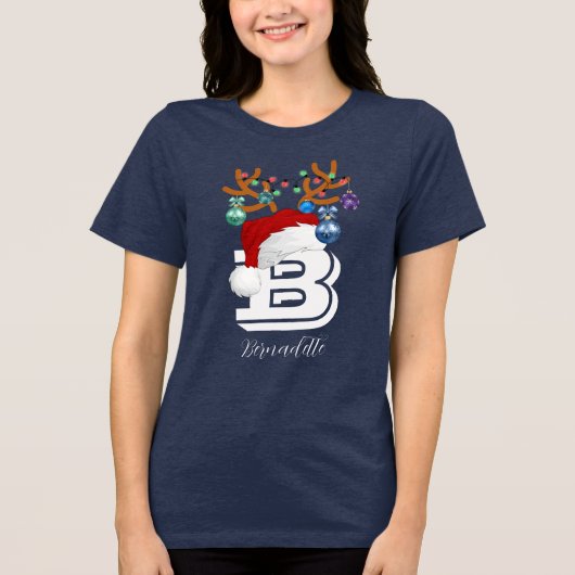 Ursprüngliche Name Matching Weihnachtsfamilie Tri-Blend Shirt (Vorderseite)