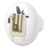 Ursprüngliche niedliche Schaf-und Keramikknauf (Rechts)