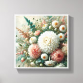 URSPRÜNGLICHE ÖLMALERZEUGNISSE ABSTRAKTE GRÜNE BLU LEINWANDDRUCK (Vorderseite)