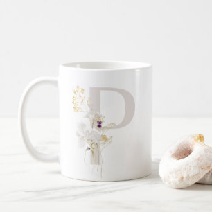Ursprüngliche P mit weich Blume Kaffee Tasse