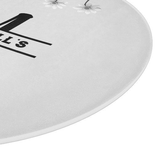 Ursprüngliche Personalisierte Monogramm Schneidebrett (Ecke)