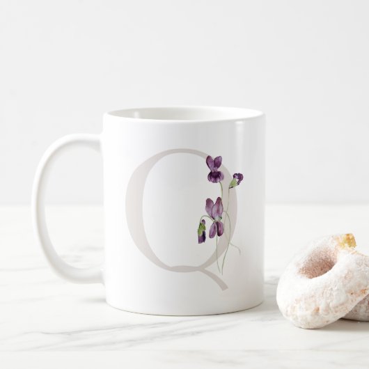 Ursprüngliche Q mit weich Blume Kaffee Tasse (Mit Donut)